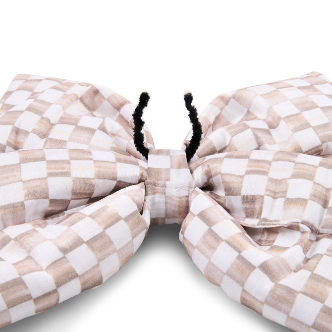 Mocha Check Medium Bow image number 2
