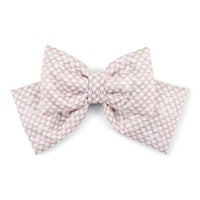 Mocha Check Small Bow