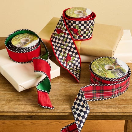 Confetti Red and Green 2.5" Ribbon