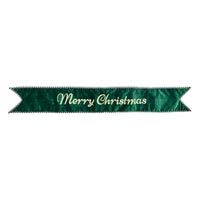Merry Christmas Green Banner