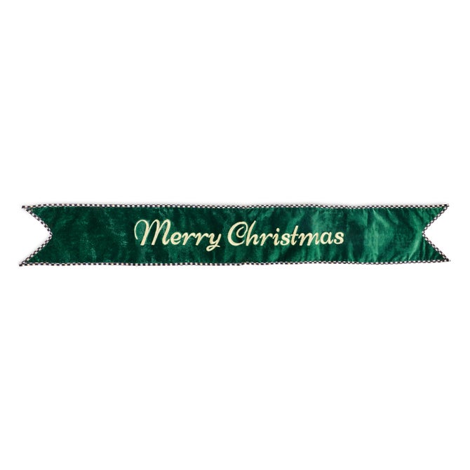 Merry Christmas Green Banner image number 0