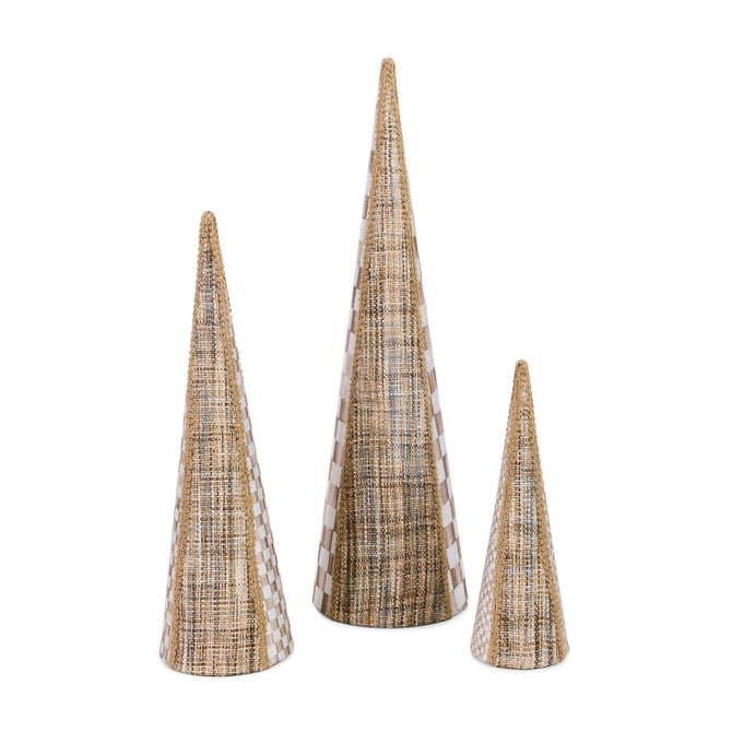 Natural Noel Cone Trees, Set of 3 image number 2