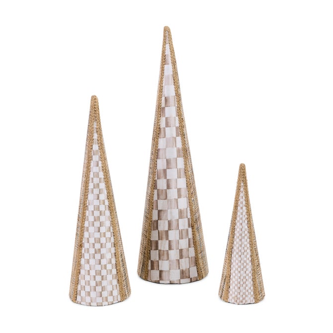 Natural Noel Cone Trees, Set of 3 image number 0