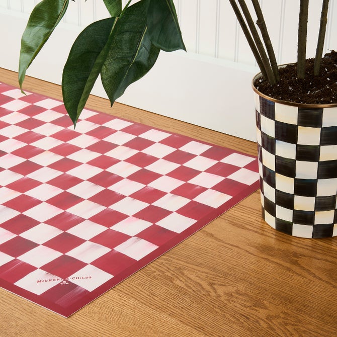 Cherry Check 2' x 3' Floor Mat image number 1