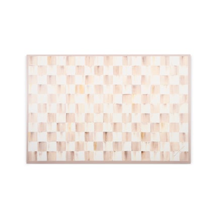 Mocha Check 2' x 3' Floor Mat