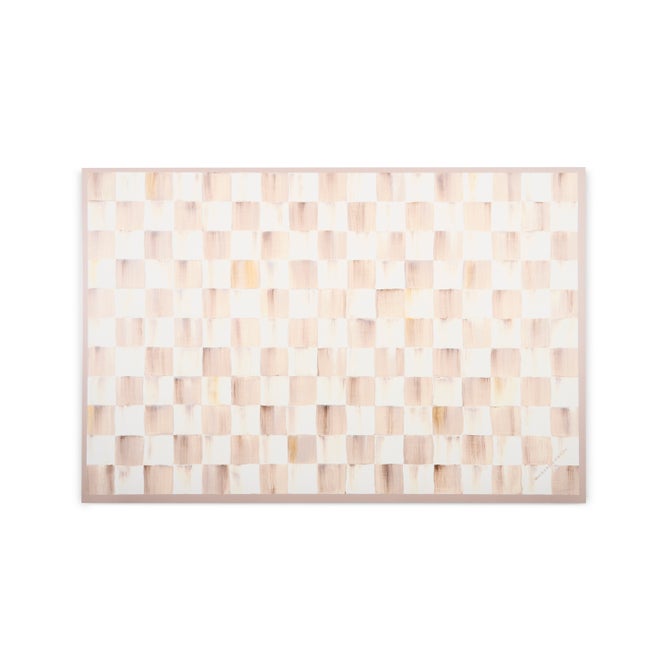 Mocha Check 2' x 3' Floor Mat image number 1