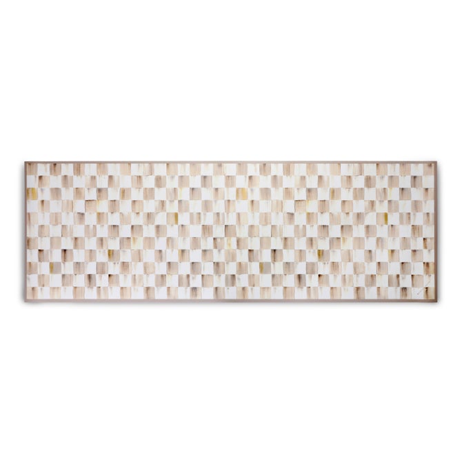 Mocha Check 2' x 6' Floor Mat image number 0