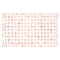 Rosy Check 3' x 5' Floor Mat