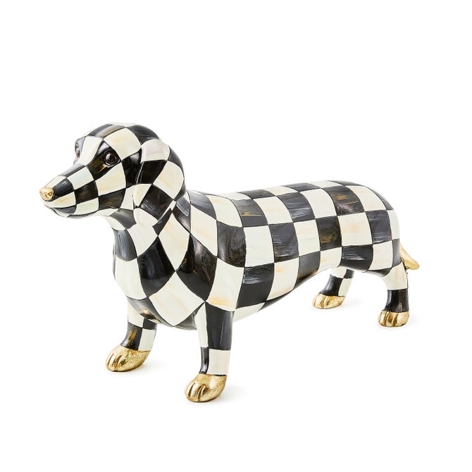 Courtly Check Dachshund Figurine image number 0