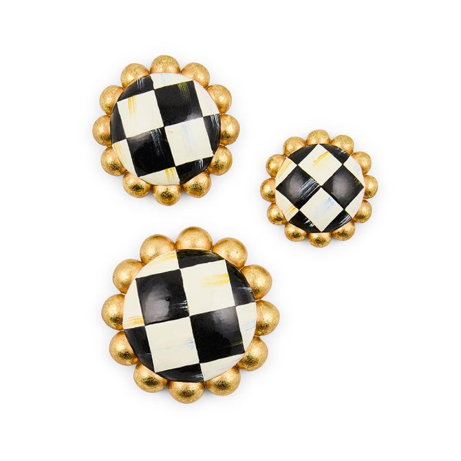 Courtly Check Magnets, Set of 3 image number 0