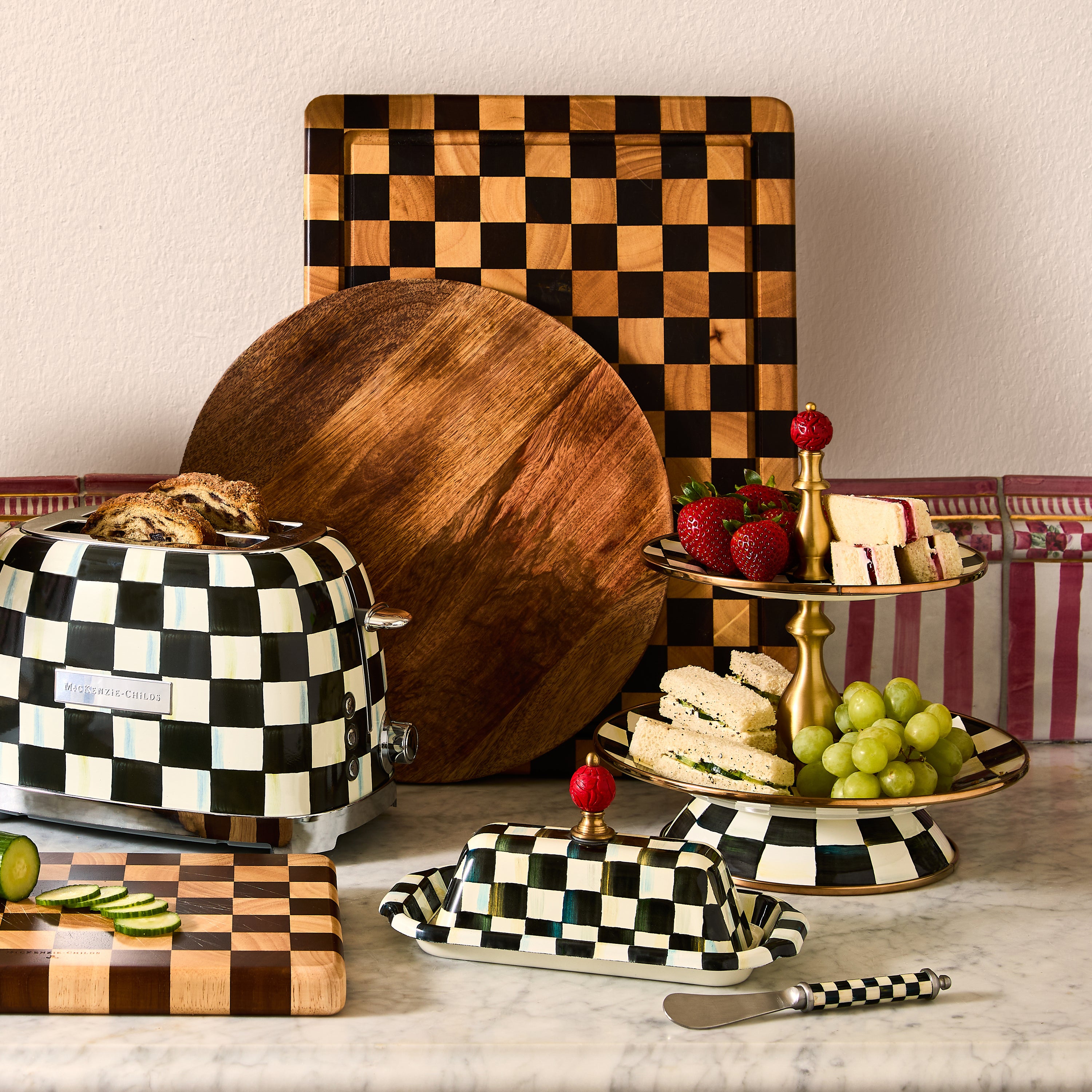 MacKenzie-Childs | Check Carving Board