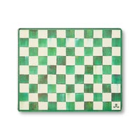 Emerald Check Glass Cutting Boards, Set of 2