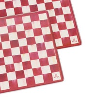 Cherry Check Cutting Board, Set of 2