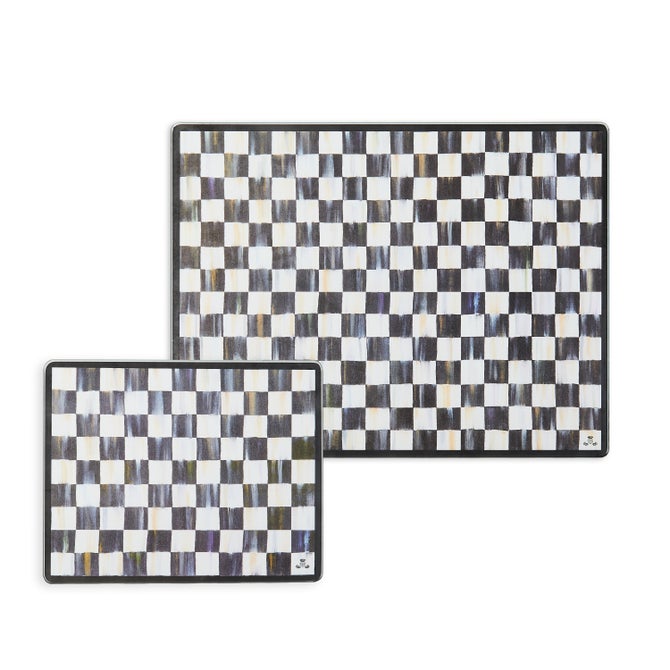 Courtly Check Glass Cutting Boards, Set of 2 image number 0