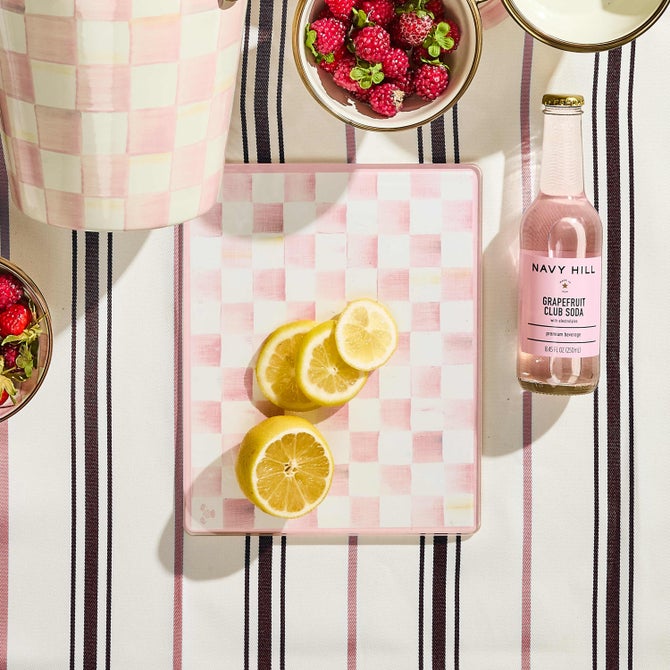 Rosy Check Glass Cutting Boards, Set of 2 image number 6
