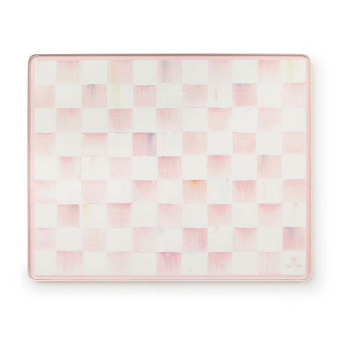 Rosy Check Glass Cutting Boards, Set of 2 image number 3
