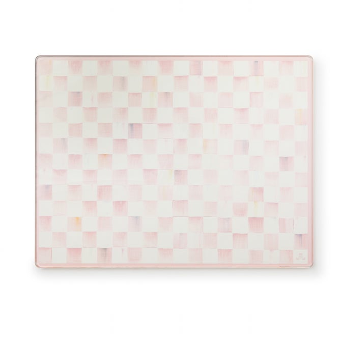 Rosy Check Glass Cutting Boards, Set of 2 image number 2