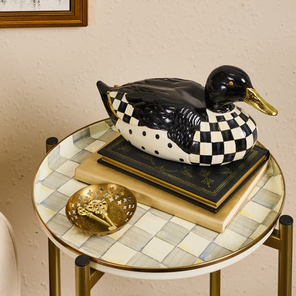 Courtly Check Mallard Duck Figurine
