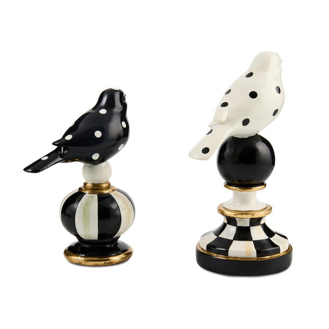 Courtly Check Bird Topiaries, Set of 2 image number 2