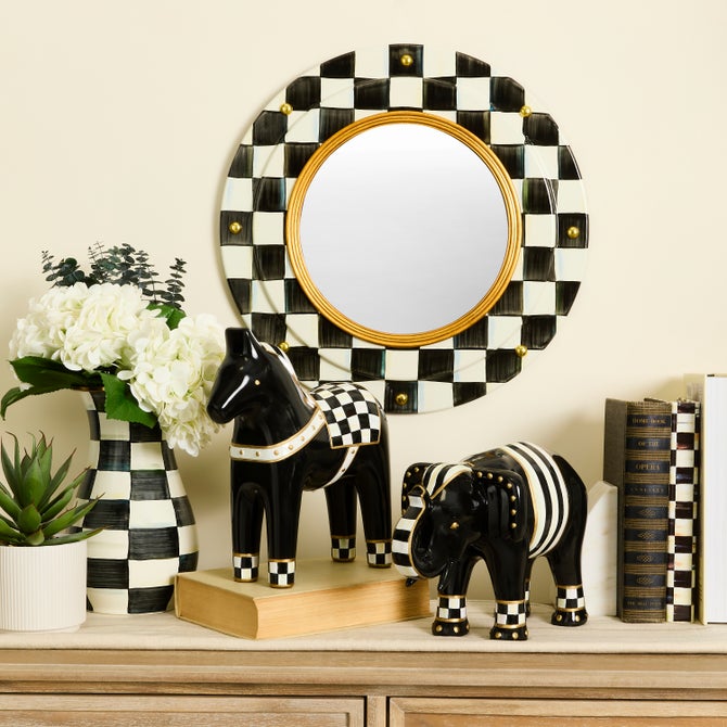 Courtly Check Elephant Figurine image number 1