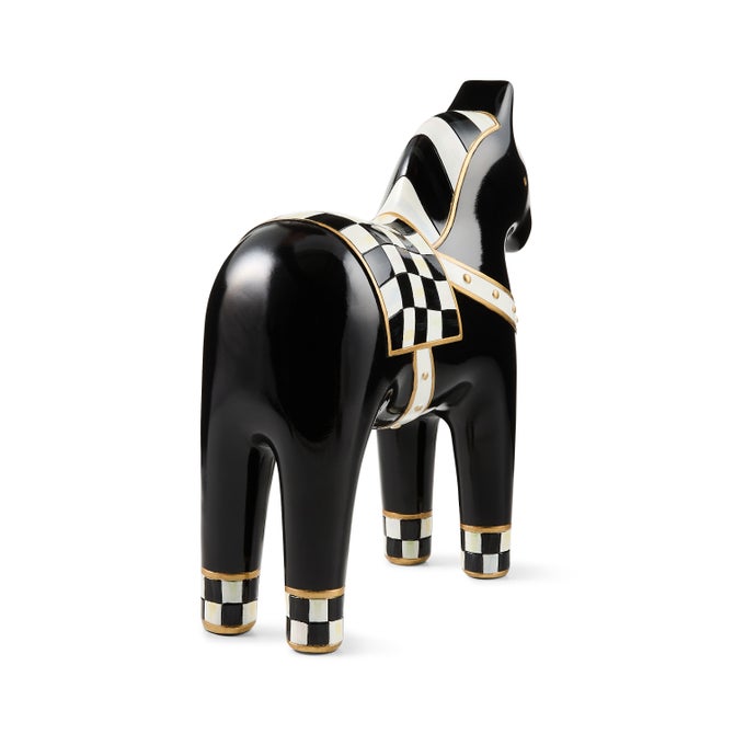 Courtly Large Dala Horse Figurine image number 3
