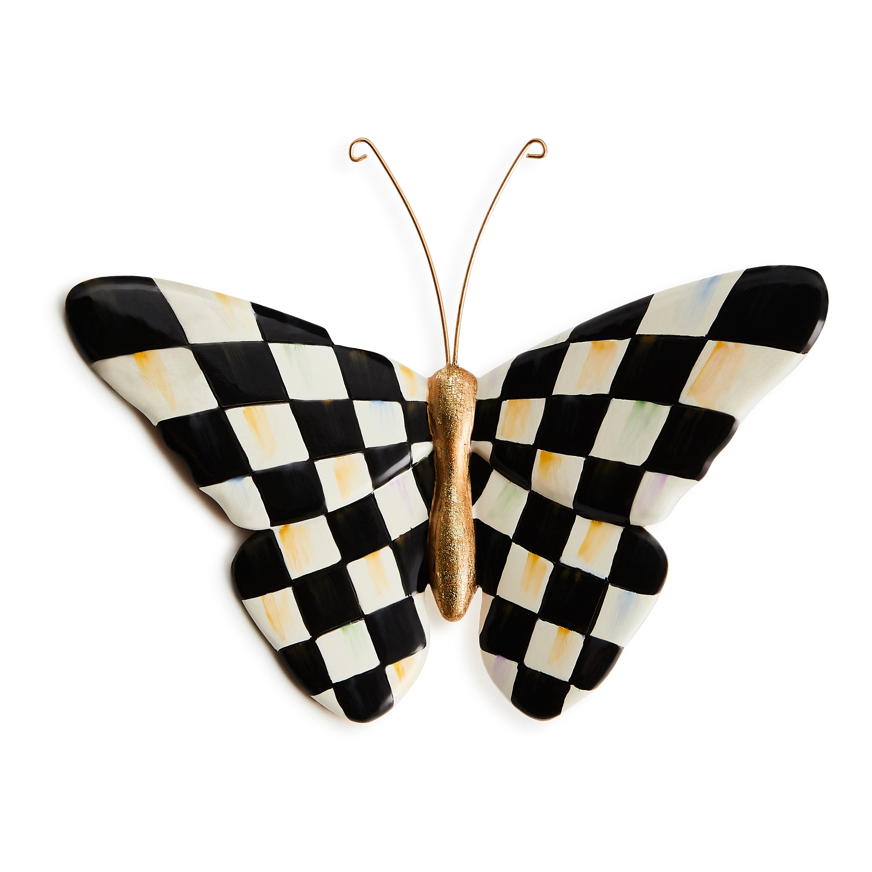 洋楽 GALLOWS - The Butterfly MacKenzie-Childs | Courtly Check Butterfly Pot Climber