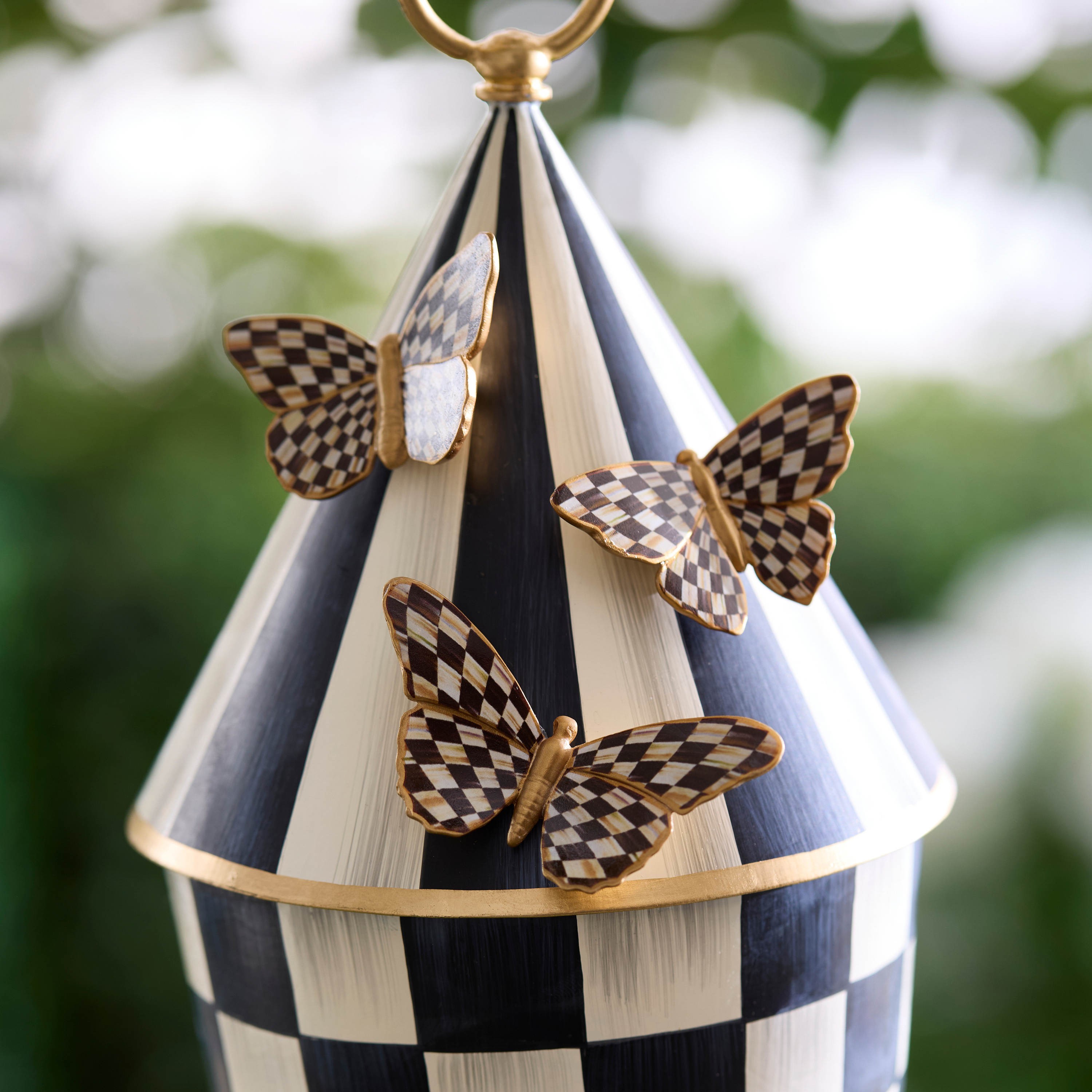MacKenzie-Childs | Courtly Check Butterfly Magnets, Set of 3