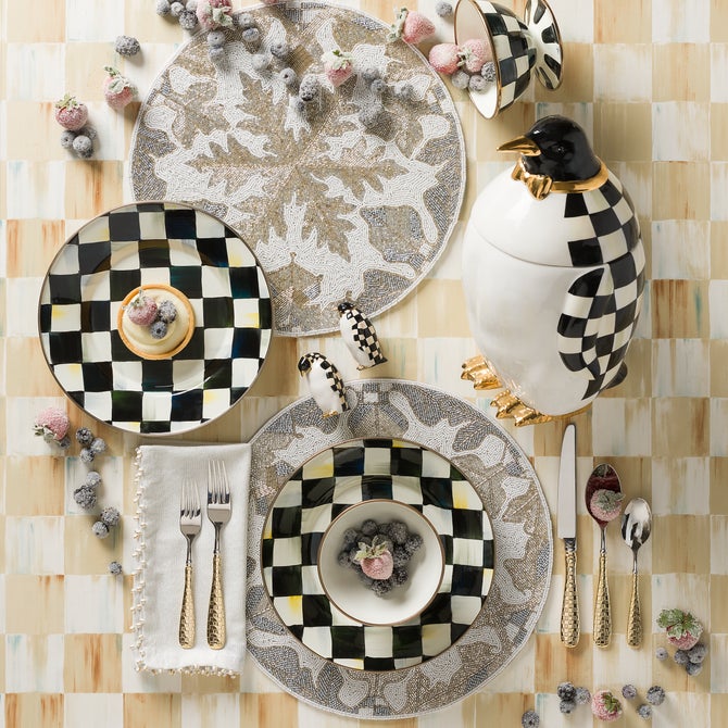 Gold Check Flatware 5-Piece Place Setting image number 6