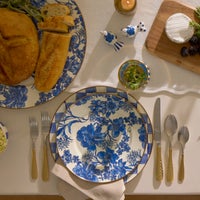 Gold Check Flatware 5-Piece Place Setting