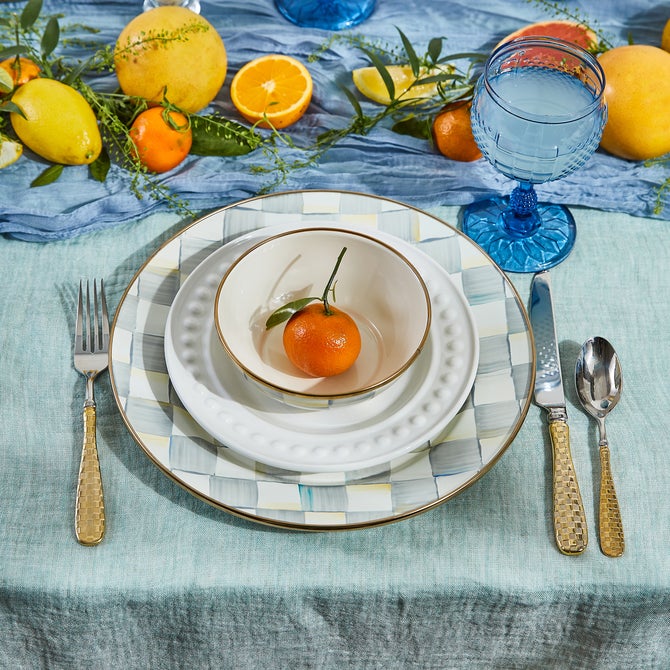 Gold Check Flatware 5-Piece Place Setting image number 10