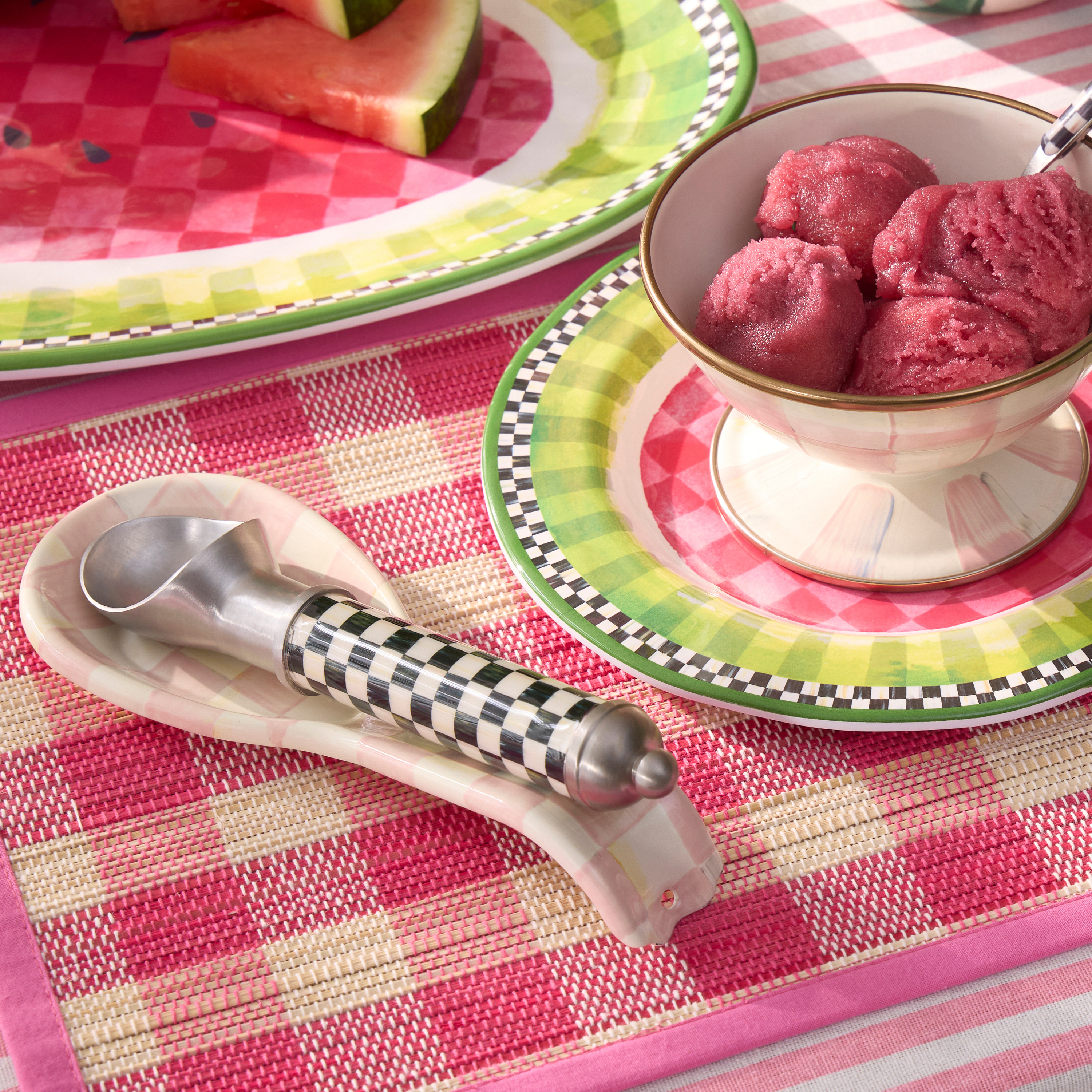 Hur Friedy CPUNC15 スケーラー#30細丸　12本 MacKenzie-Childs | Courtly Check Supper Club Ice Cream Scoop