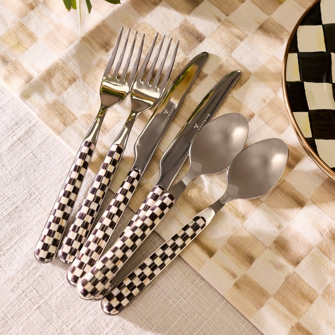 Courtly Check Bistro Flatware 5 Piece Place Setting image number 4