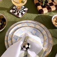 Sterling Check Bistro Flatware 5 Piece Place Setting