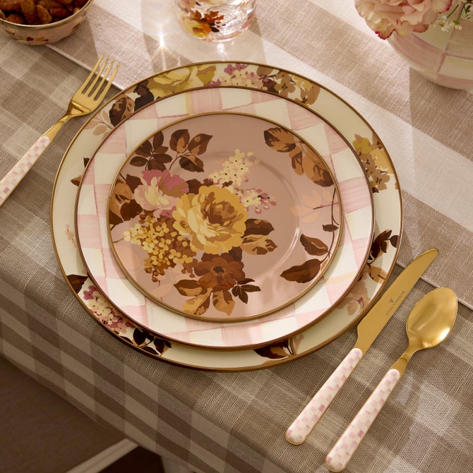 Rosy Check Bistro Flatware 5 Piece Place Setting image number 2