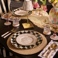 Rosy Check Bistro Flatware 5 Piece Place Setting