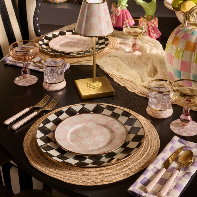 Rosy Check Bistro Flatware 5 Piece Place Setting image number 3