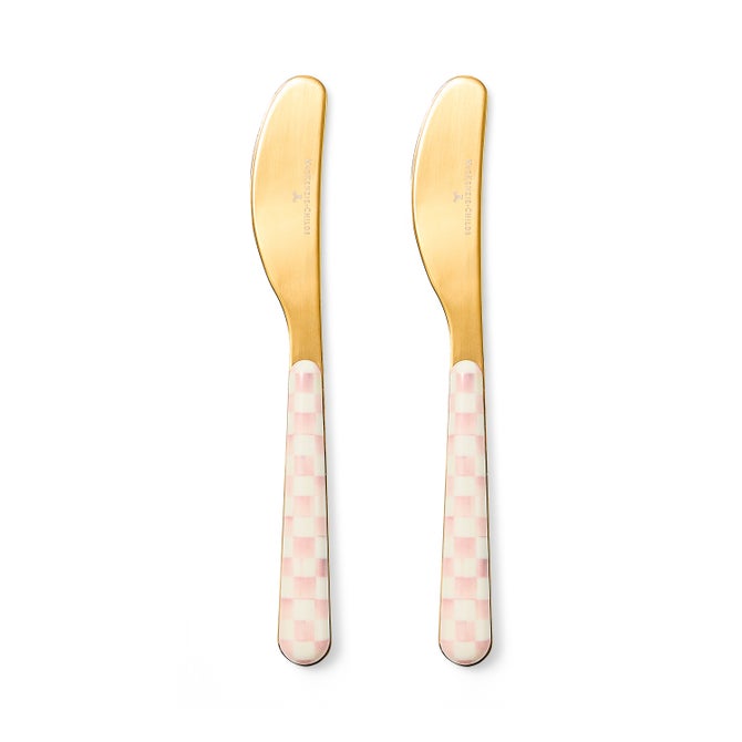 Rosy Check Bistro Spreaders, Set of 2 image number 0