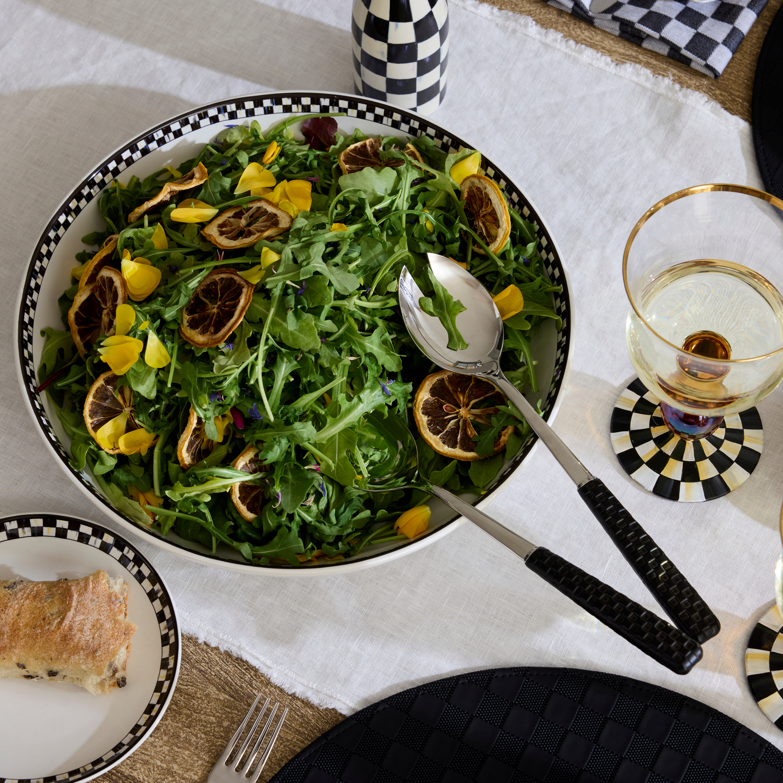 MacKenzie-Childs Everyday Salad Serving Set - Thumbnail 3