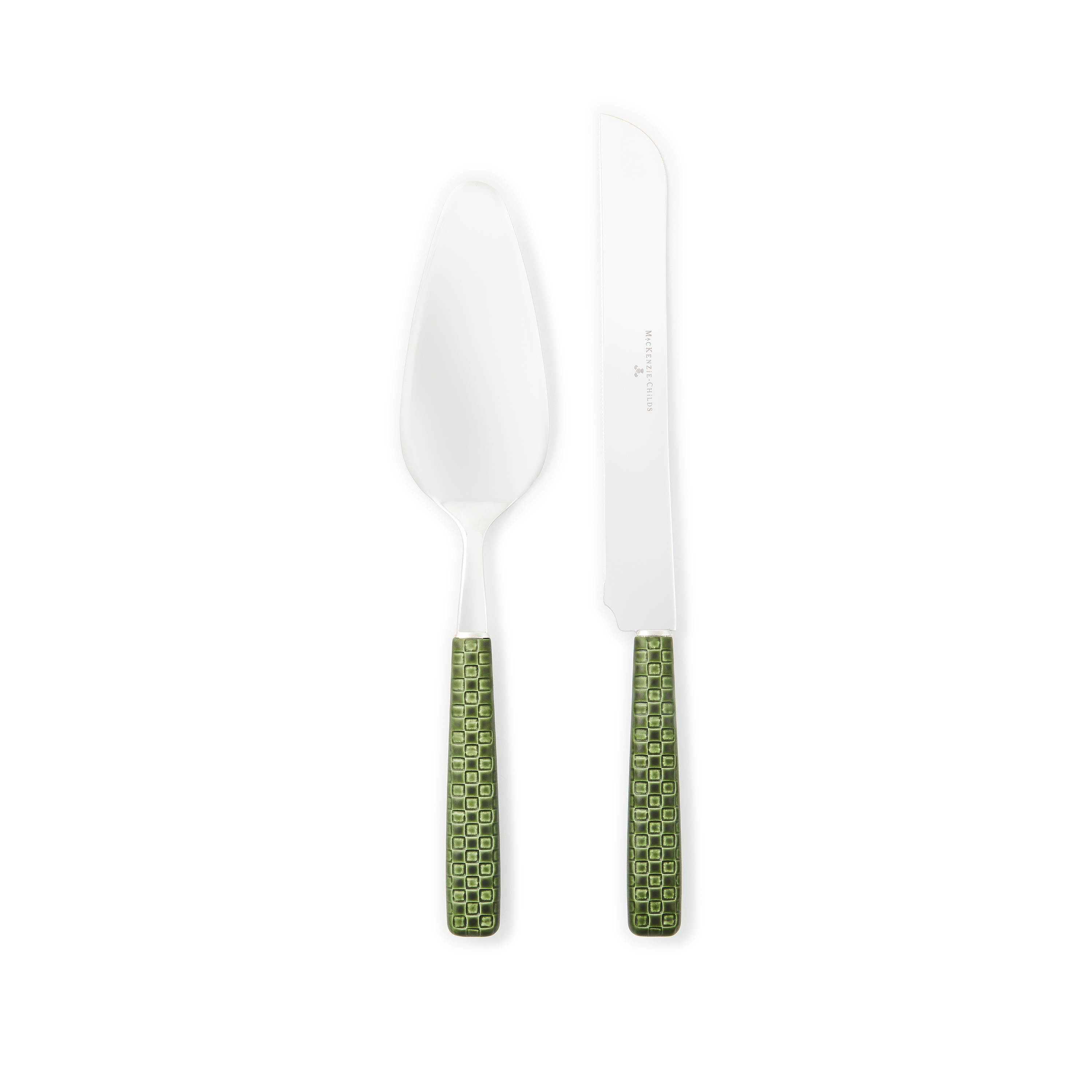 MacKenzie-Childs | Everyday Green Cake Serving Set