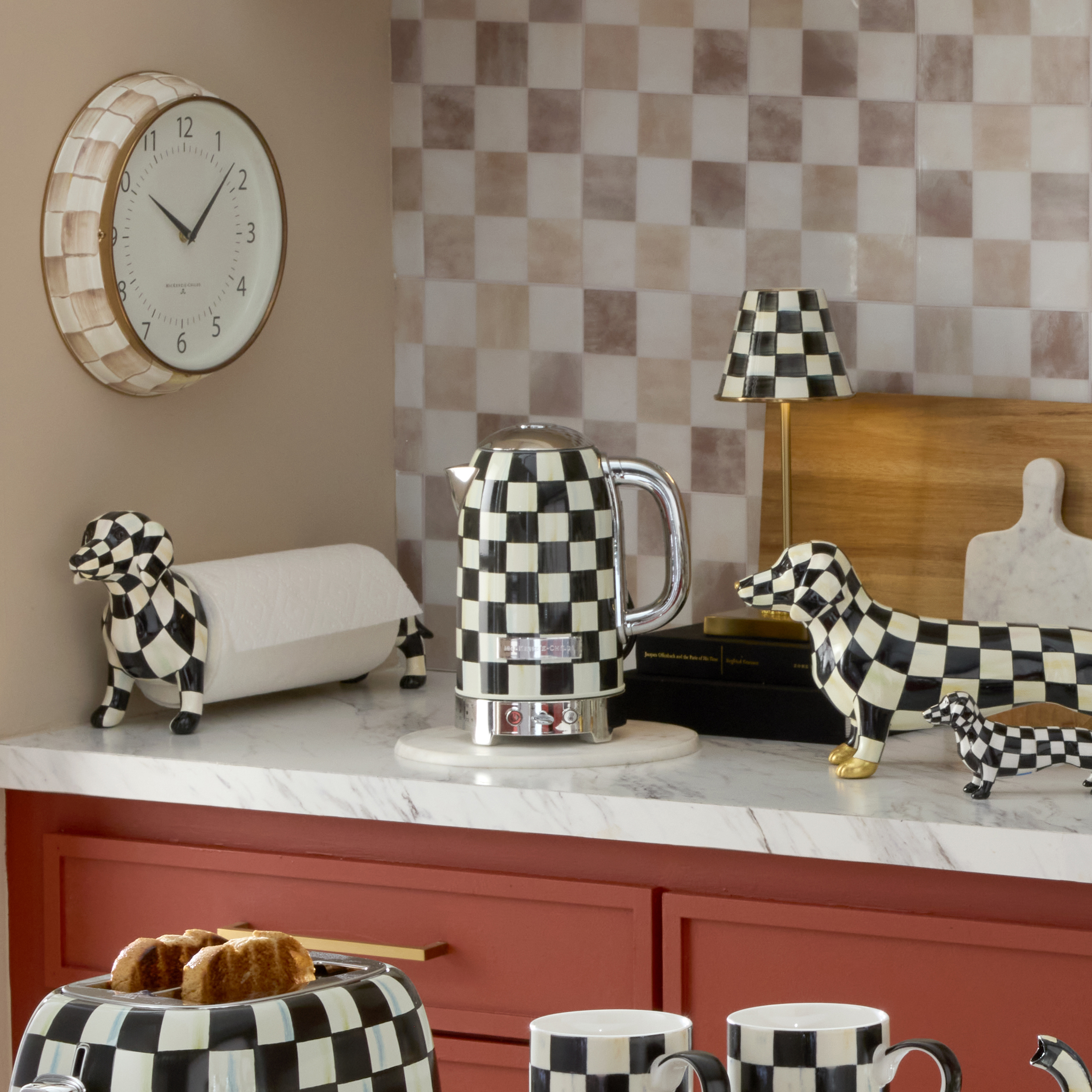 MacKenzie-Childs | Courtly Check Electric Kettle
