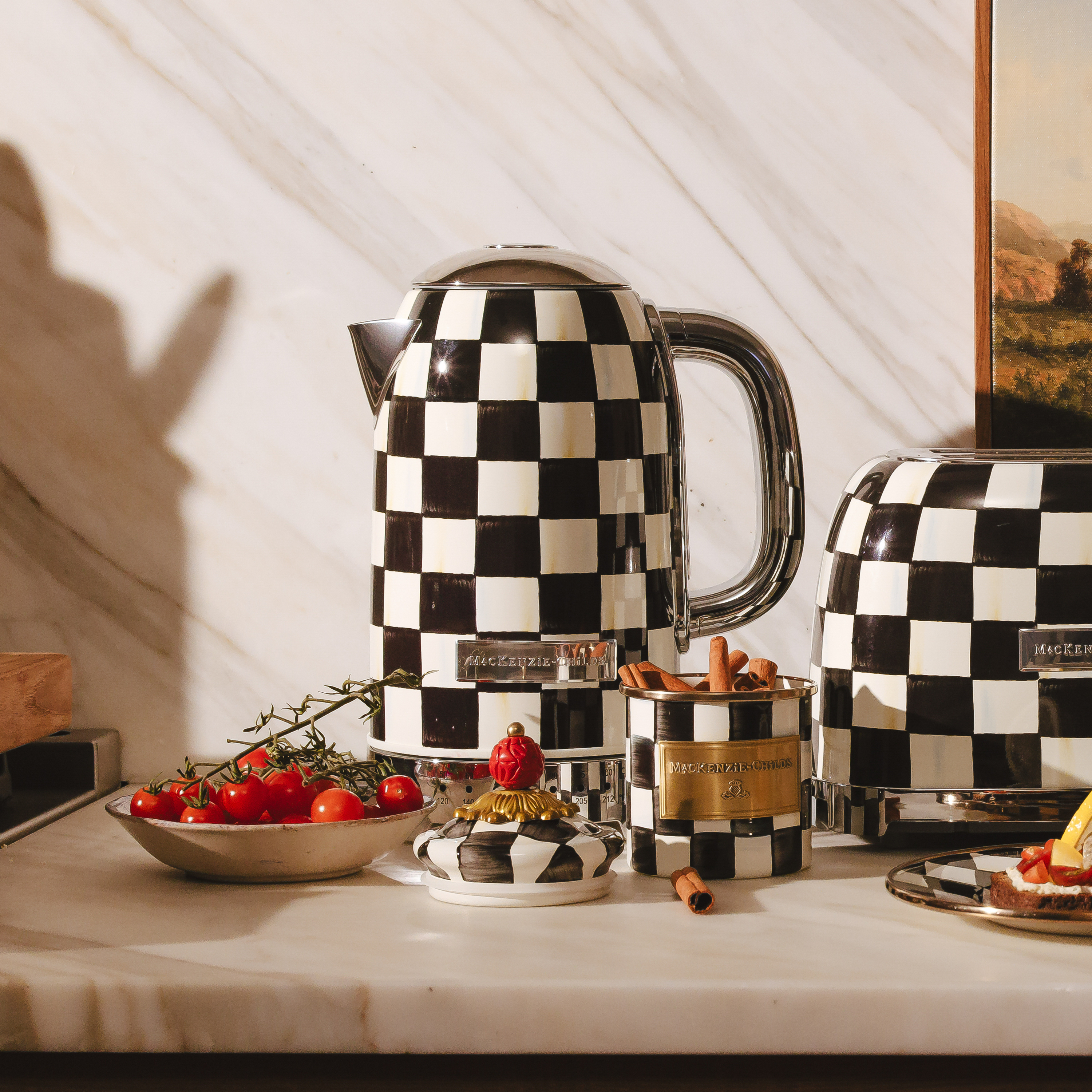 MacKenzie-Childs | Courtly Check Electric Kettle
