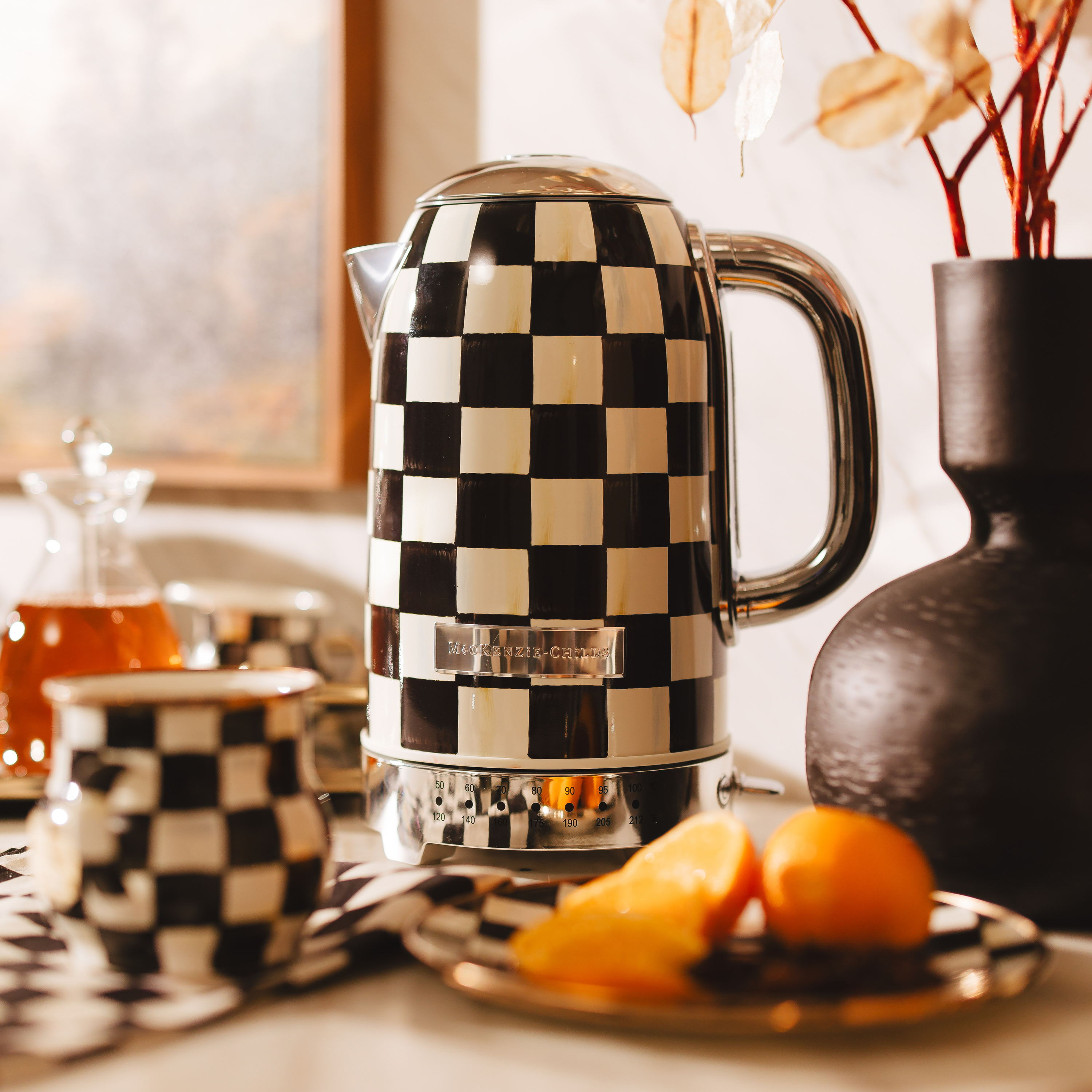 MacKenzie-Childs | Courtly Check Electric Kettle
