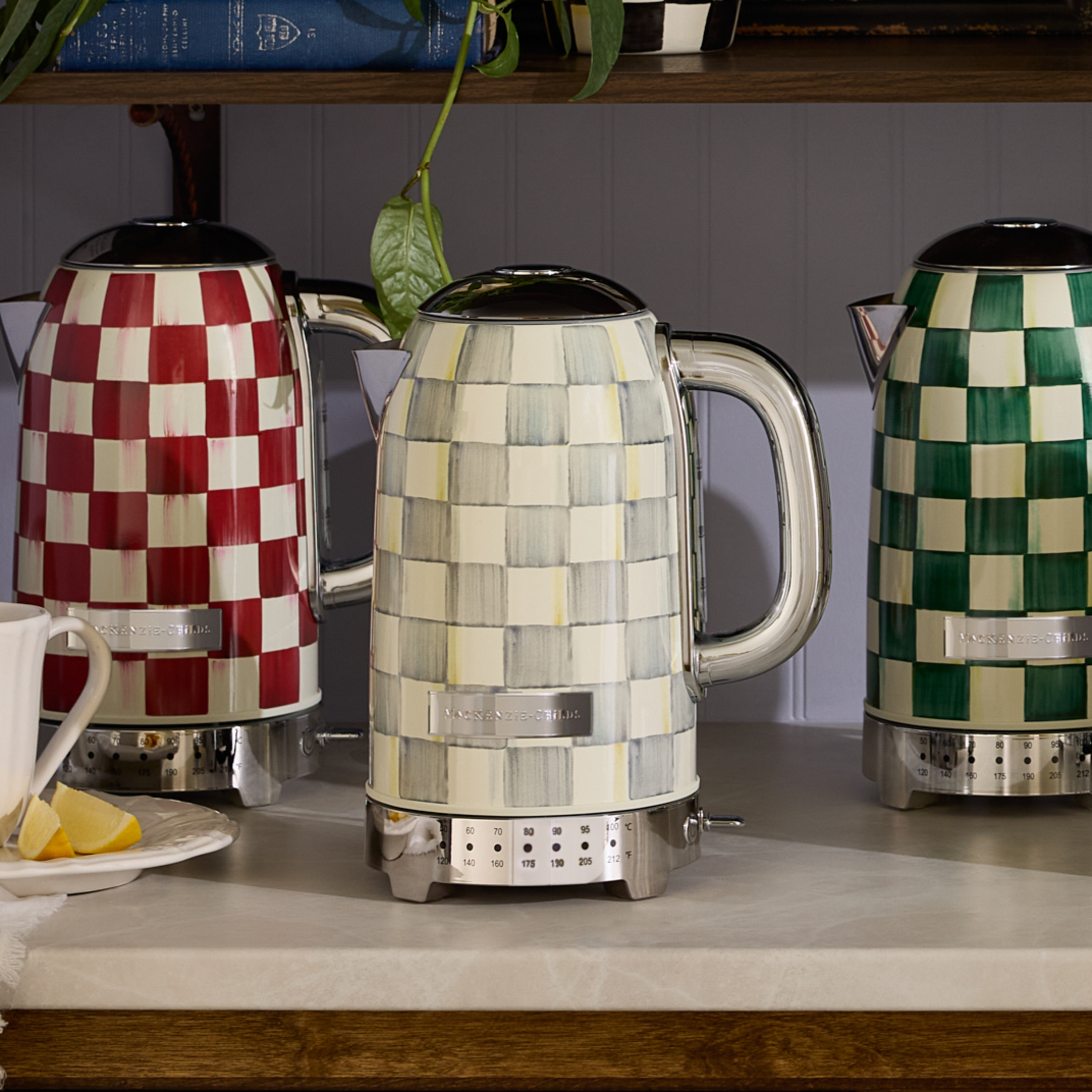 MacKenzie-Childs | Sterling Check Electric Kettle