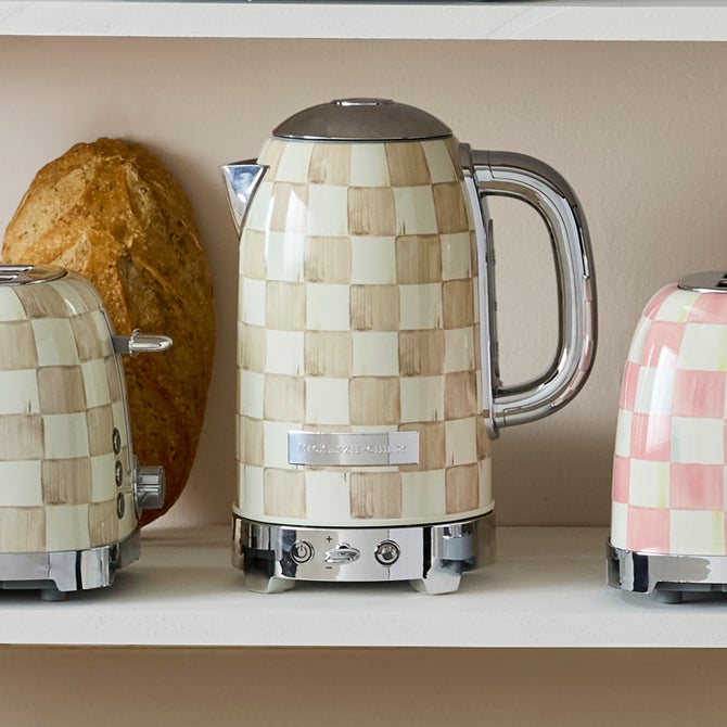 Mocha Check Electric Kettle image number 2