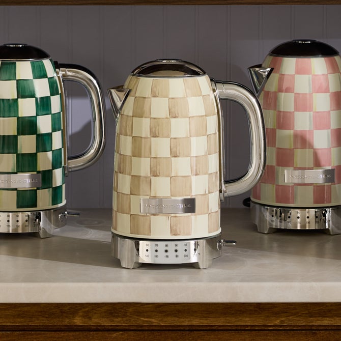 Mocha Check Electric Kettle image number 4