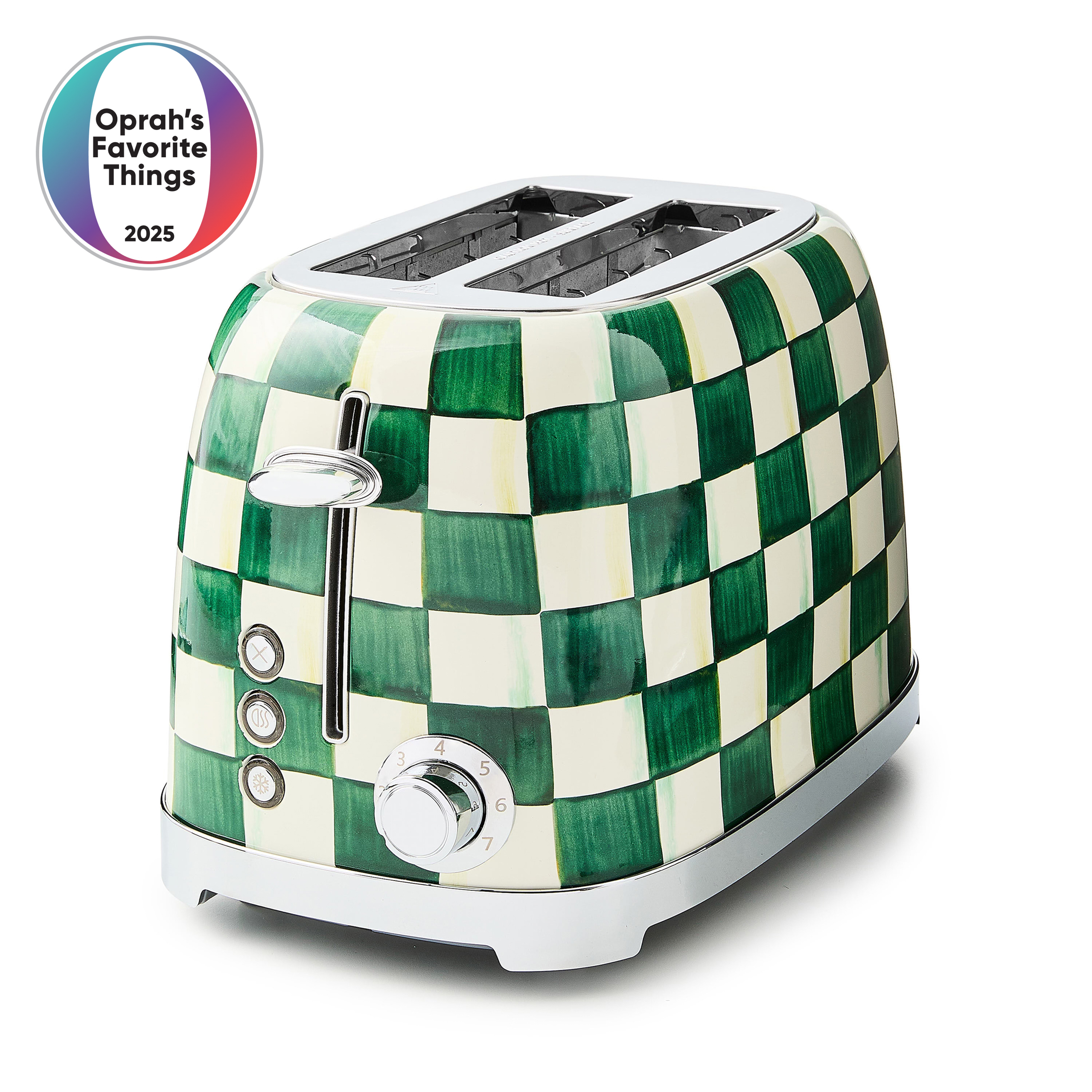 MacKenzie-Childs | Emerald Check 2-Slice Toaster
