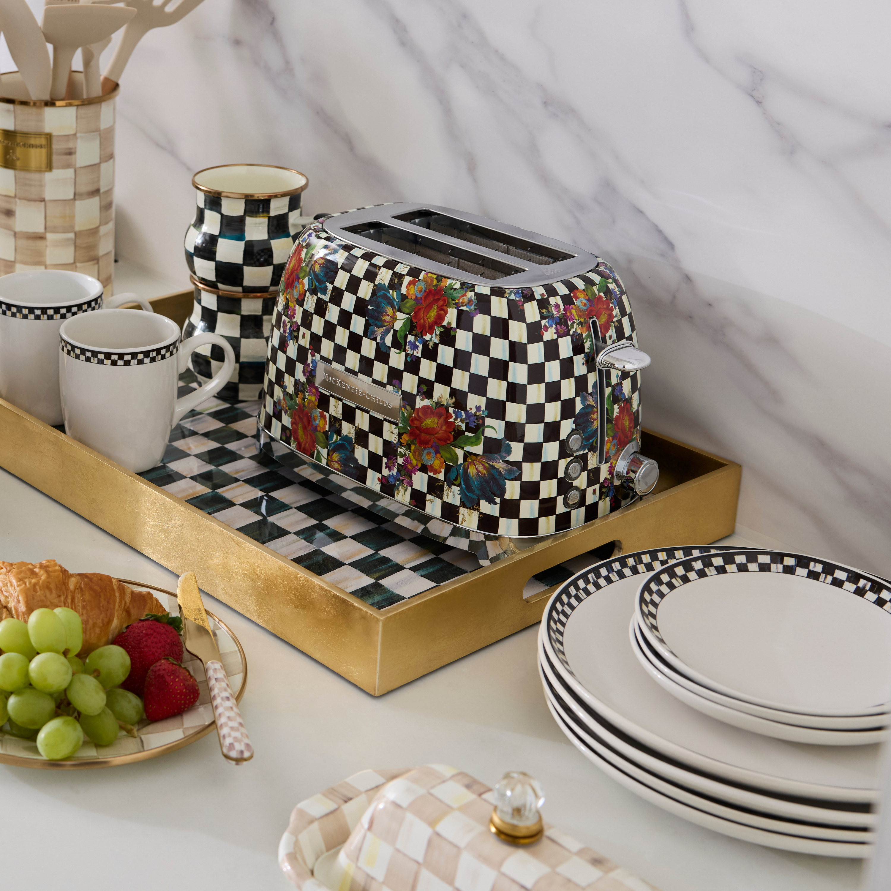 MacKenzie-Childs | Courtly Flower Market 2-Slice Toaster
