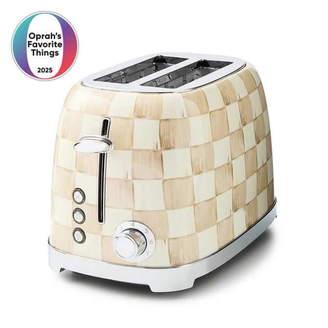 Mocha Check 2-Slice Toaster image number 0