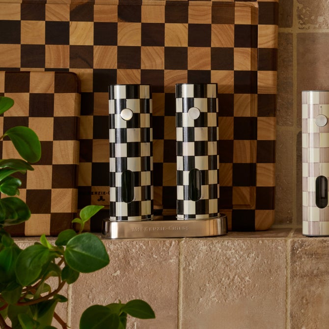 Courtly Check Electric Salt & Pepper Grinder Set image number 2