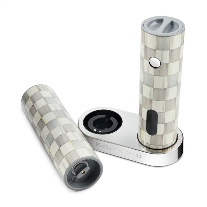Sterling Check Electric Salt & Pepper Grinder Set image number 2